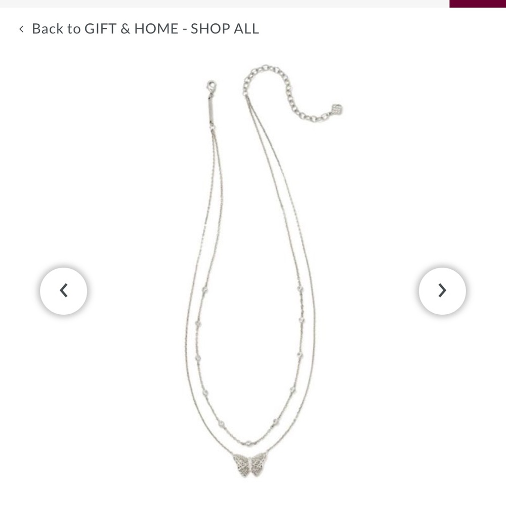 Kendra Scott Silver Butterfly Necklace - Picture 7 of 7